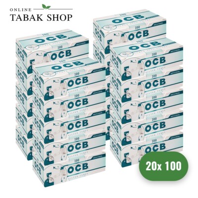 OCB MENTHOL Hülsen Filterhülsen 20x100er (2000 Hülsen) 