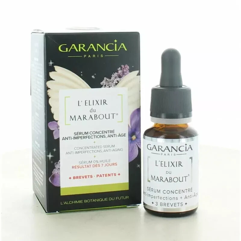Sérum Garancia Elixir du Marabout anti-imperfections et anti-âge pour une peau nette de 15ml