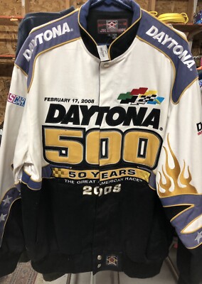2008 NASCAR JH Design Daytona 500 Jacket Sz L New W/ Original Tag