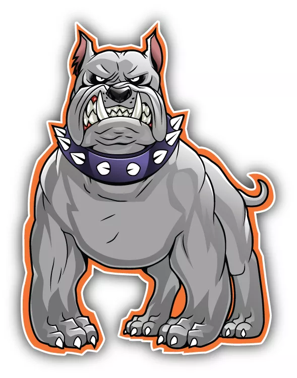 Bulldog hotsell car sticker