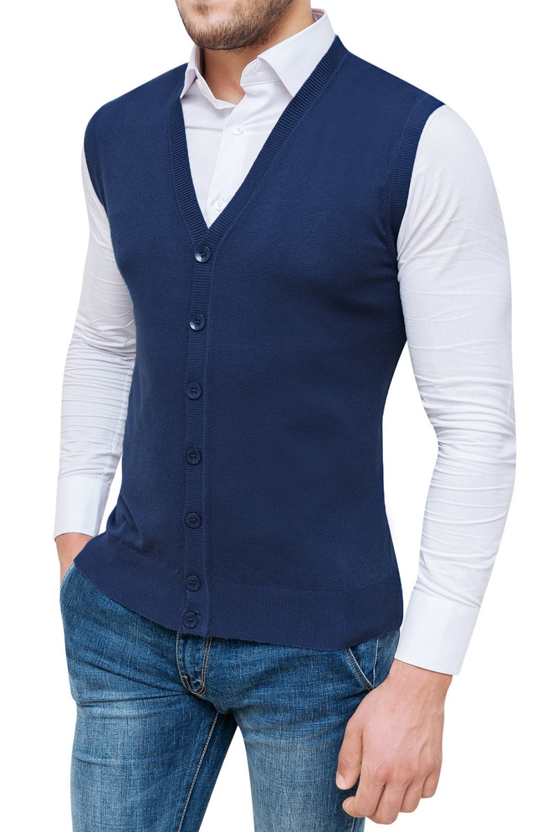 gilet in maglia uomo