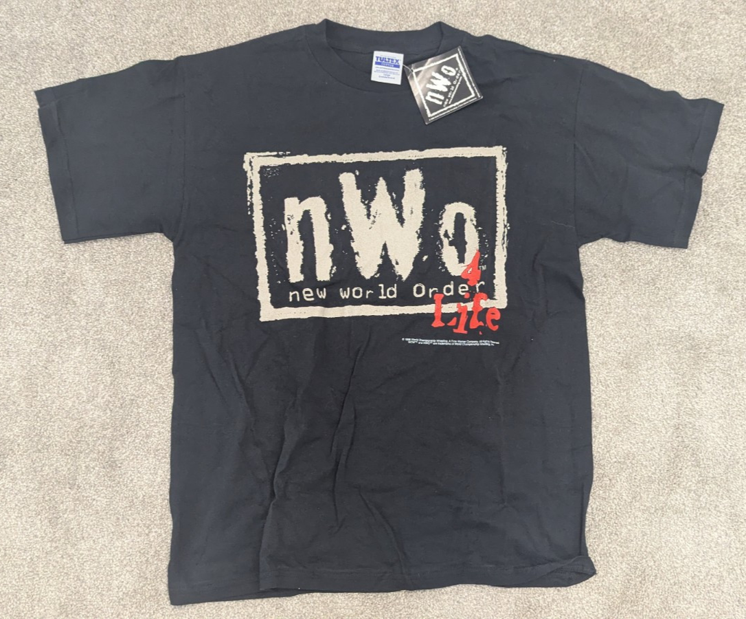 ☆N's Store☆即購入OK(ت) NWO Life WCW T Shirt Black WWE WWF Wrestling 1998 L Large New Hulk
