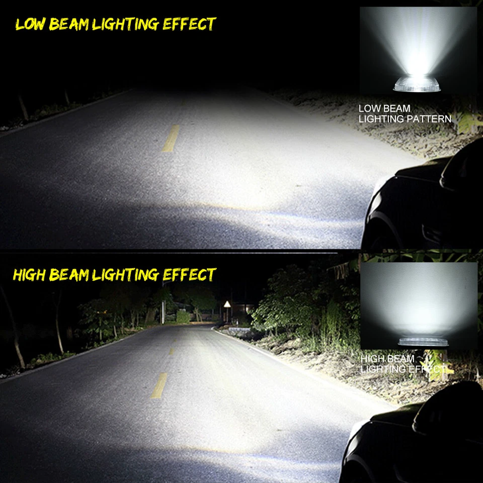 Faro LED de haz alto/bajo DOT 5x7"7x6" para GMC Van Safari Savana 1500 2500 3500  Foto 3 de 4