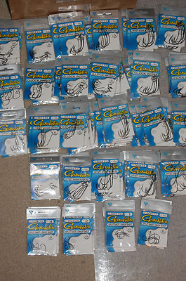 27 packs gamakatsu worm hooks assortment ewg offset drop shot round bend g-lock