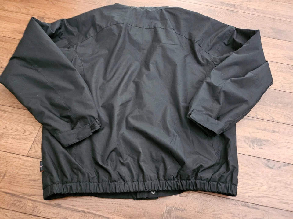 Free Country Jacket Coat Mens Large Black Dobby Textured Lined Heavy Fleece - Image 2 of 4