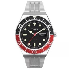 New Timex M79 Automatic Black Dial Men's Watch TW2U83400