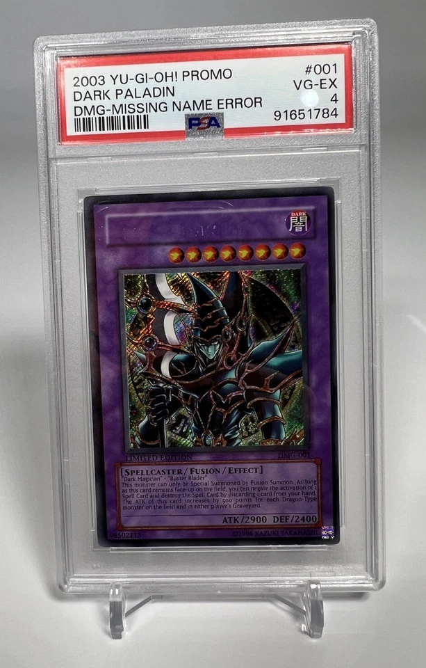 Yugioh Dark Paladin Duel Master’s Guide - Missing Name Error Misprint PSA POP 1 - Image 2 of 4