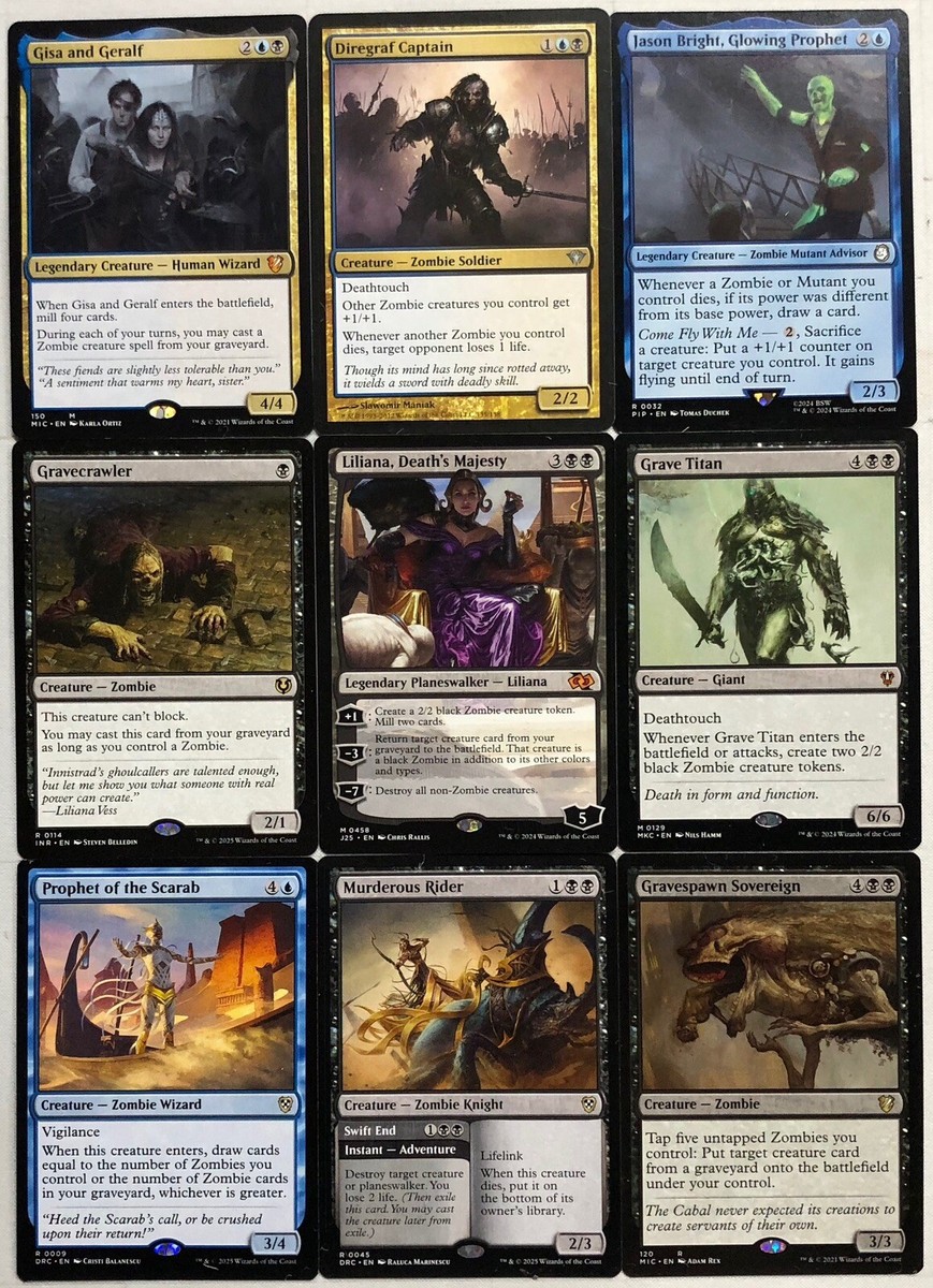 マジック：ザ・ギャザリング Ultimate Zombie EDH Deck MTG EDH Zombie Deck - Commander MTG Magic the Gathering | eBay