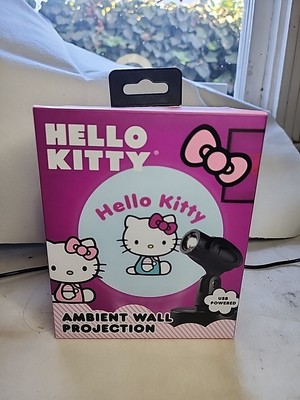 Hello Kitty Ambient Wall Projection USB Powered. Cute. Red Bow, Flower