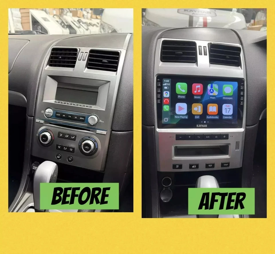 Ford Falcon Ba Bf / SY Wireless Apple CarPlay Unit + Premium Sound Kit - image 2 of 4