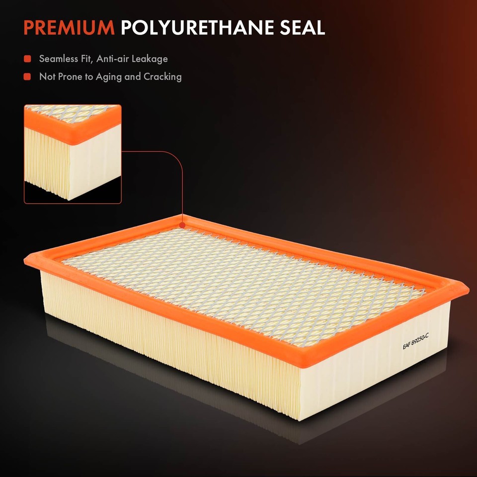 2PCS Engine Air Filter for Ford F-250 F350 F550 Super Duty 99-01 ...