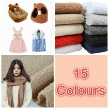 Faux Sheepskin Sherpa Fleece Fabric Material Clothes Scarf Lining By Meter Craft
