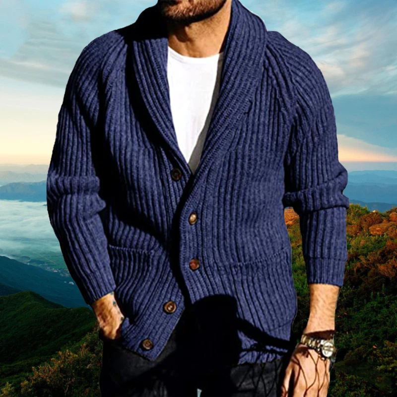 Mens shawl collar clearance sweatshirt