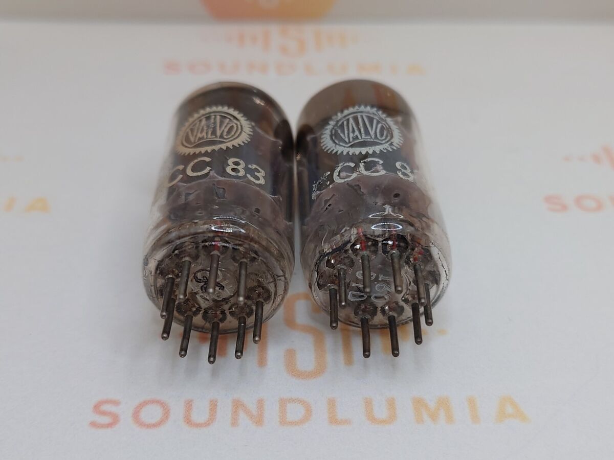 Valvo ECC83 12AX7 Short Plates 45° O-Getter Matched Pair Valvo ECC83 12AX7 Short Plates 45° O-Getter Matched Pair
