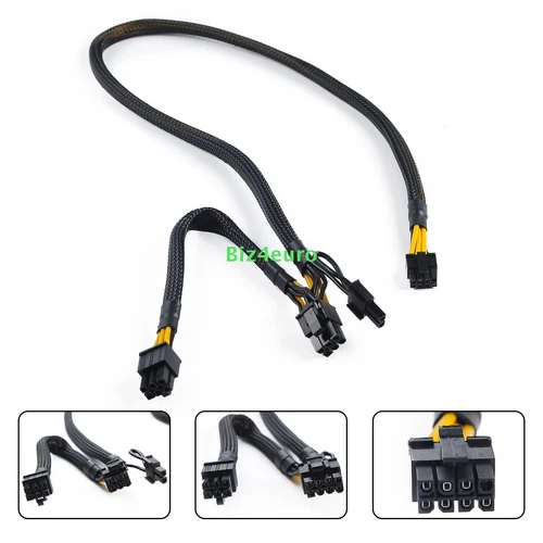 8 Pin auf 6+8 Pin (6+2) GPU Karte Netzteil Kabel für HP ProLiant ML350 G10 Gen10