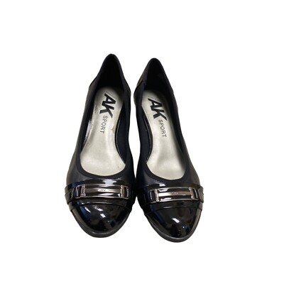 Ann Klein women’s wedge dress shoe black SKU 1276