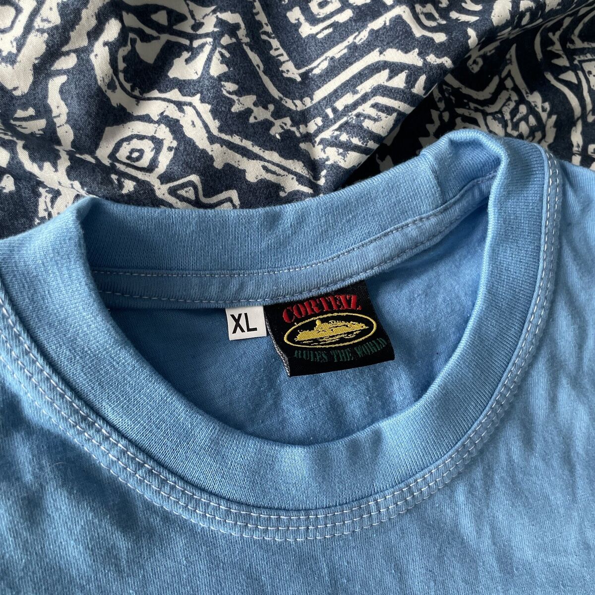 Corteiz Logo Longsleeve T Shirt (Baby Blue) Size XL DS/Brand Corteiz Logo Longsleeve T Shirt (Baby Blue) Size XL DS/Brand
