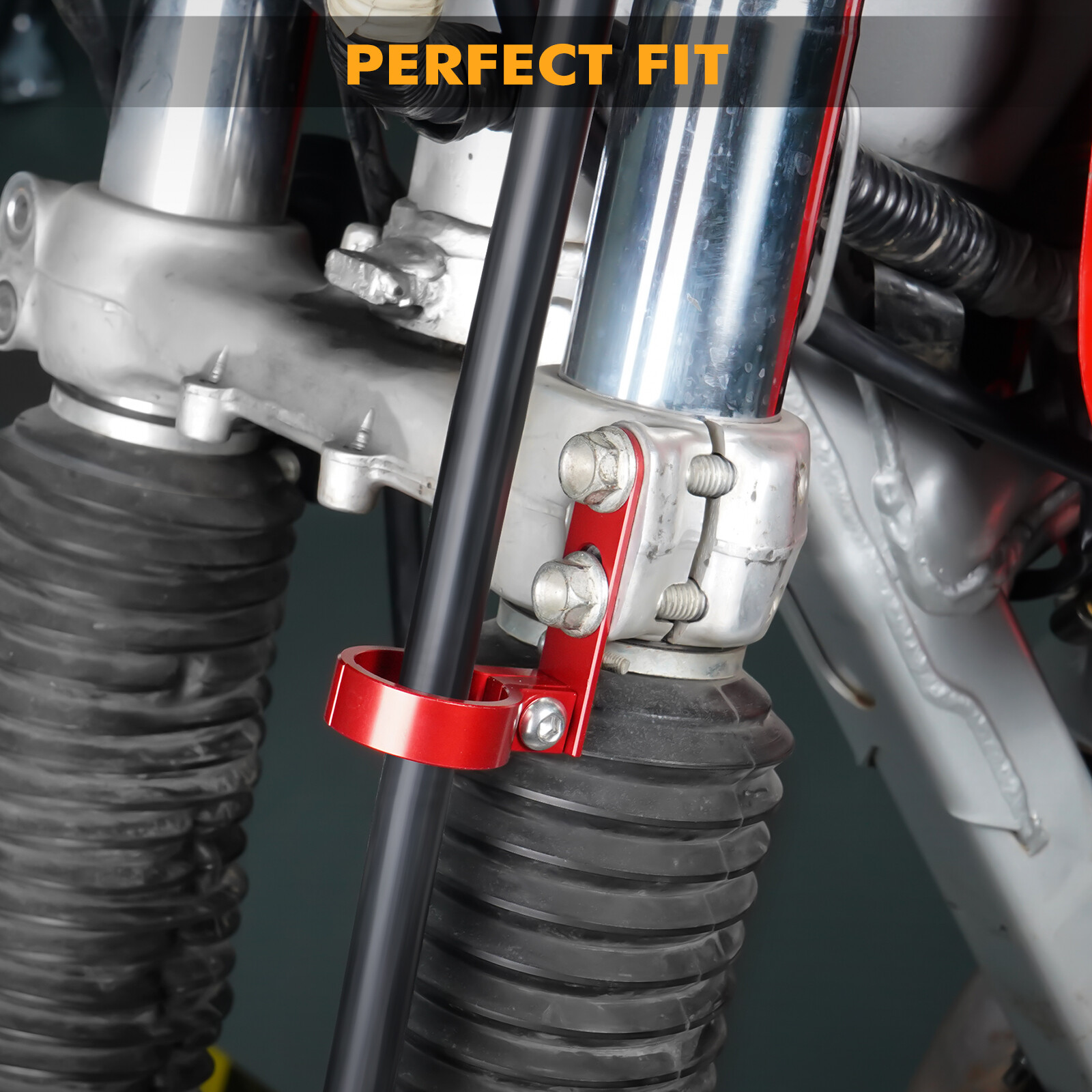 NICECNC Front Brake Line Hose Clamp Cable Holder For Honda XR650L 1993-2024 2025