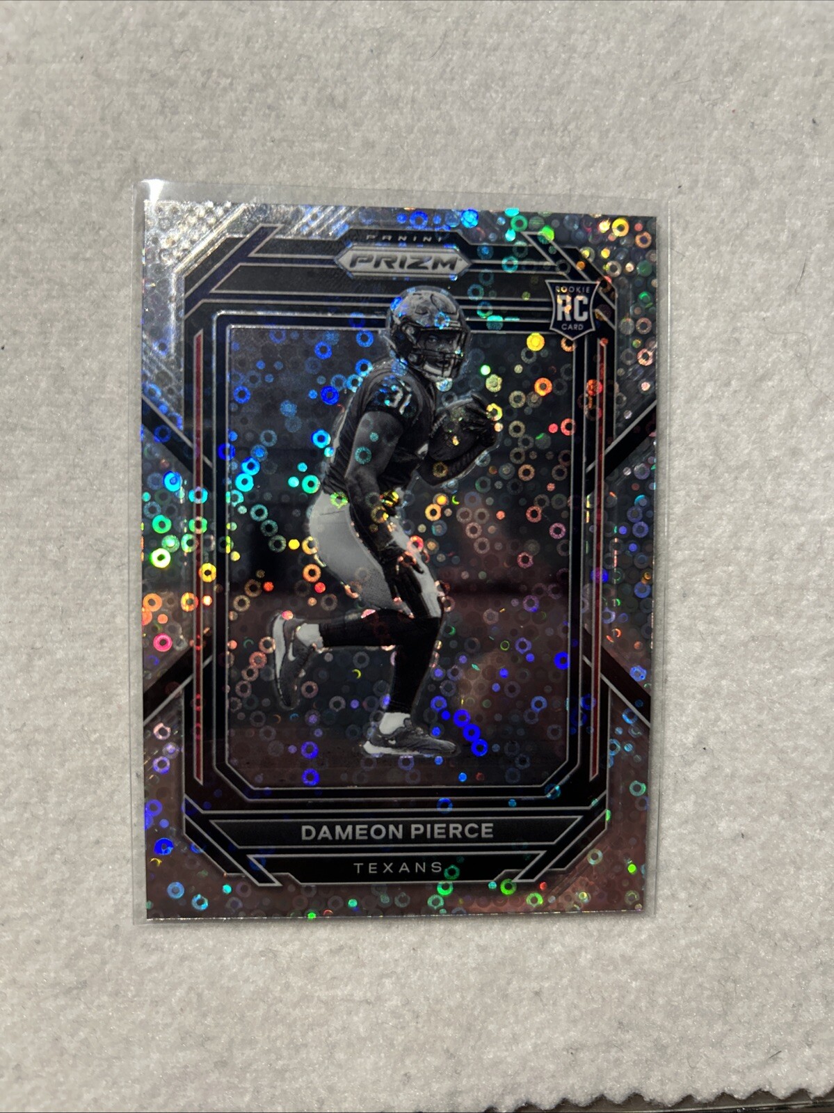 2022 Prizm No Huddle Dameon Pierce Variations Negative Disco Prizm RC #322