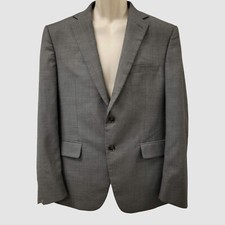 Calvin Klein Men's Gray X Slim-Fit Wool Blazer Sport Coat Suit Jacket Size 42S
