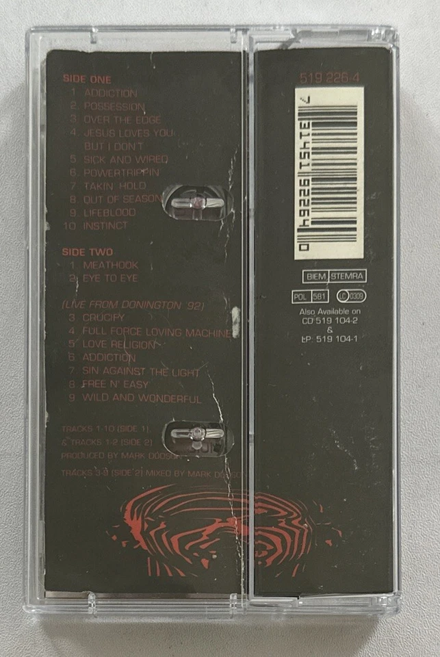 The Almighty - Powertrippin' - Cassette Tape Hard Rock / Metal Ex / Mint - Image 3 of 4