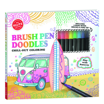 Brush Pen Doodles: Chill-out coloring