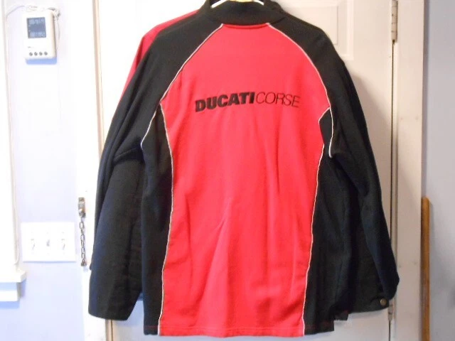 Sudadera Pullover DUCATI CORSE 1/4 Cremallera Rojo/Negro Plateado M-L Foto 3 de 4