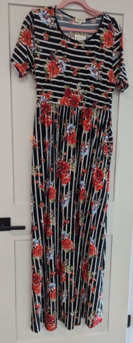 Sweet Lovely by Jen Women Long Black Casual Dress NWT Size XL