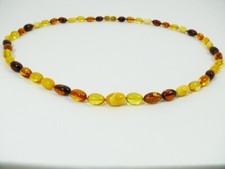 Bernstein Kette Collier Oliven Länge 70 cm Farbe Gemischt Damen Amber BK015