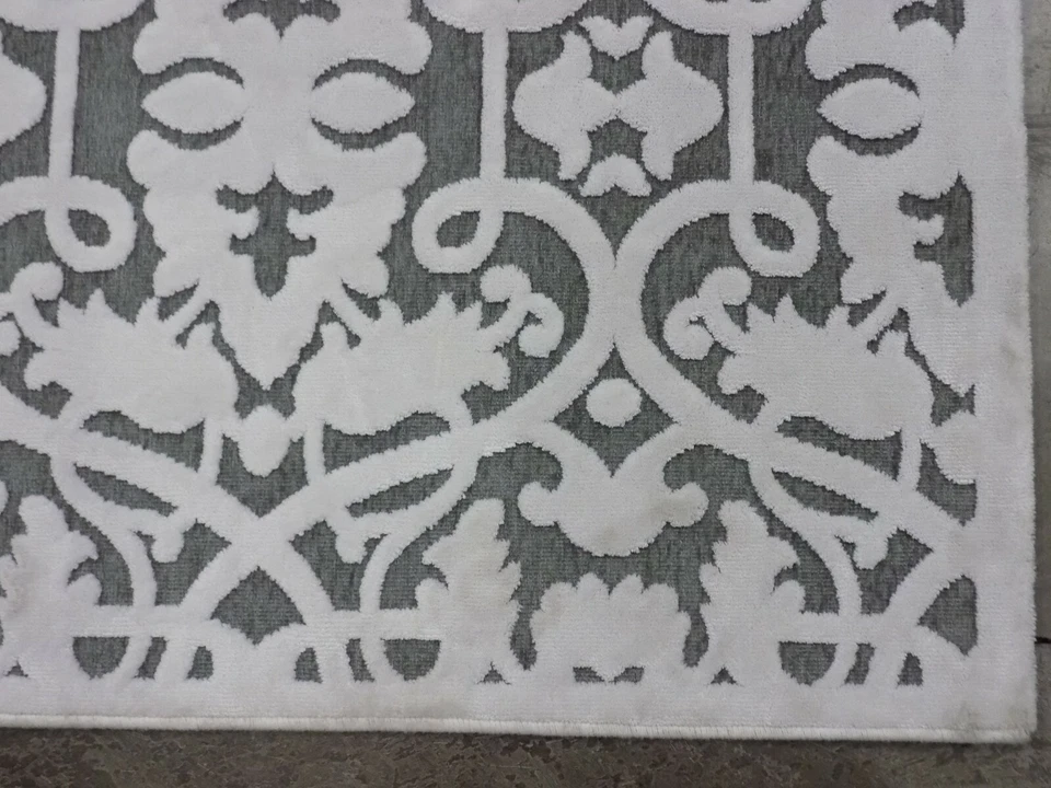 Alfombra manchada marfil/gris 2'-3" x 3'-11", precio reducido 1172578366 PARB636C-24 Foto 2 de 4