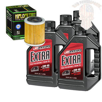 Oil Change Kit For 1988 Yamaha YFM350FW Big Bear 4WD SRA Maxima Synthetic  5W-40