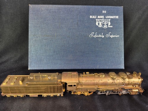 HO BRASS PFM UNITED SANTA FE BERKSHIRE 2-8-4 *EXCELLENT CONDITION* - Picture 3 of 16