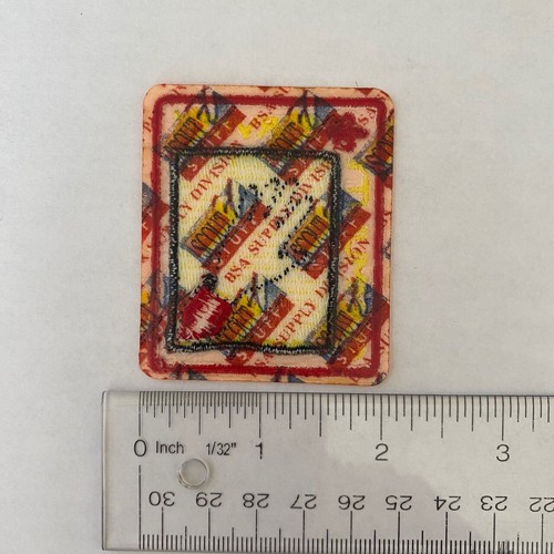 Cub Scout Boy Scout Community Service patch Orange red and yellow - Picture 2 of 2