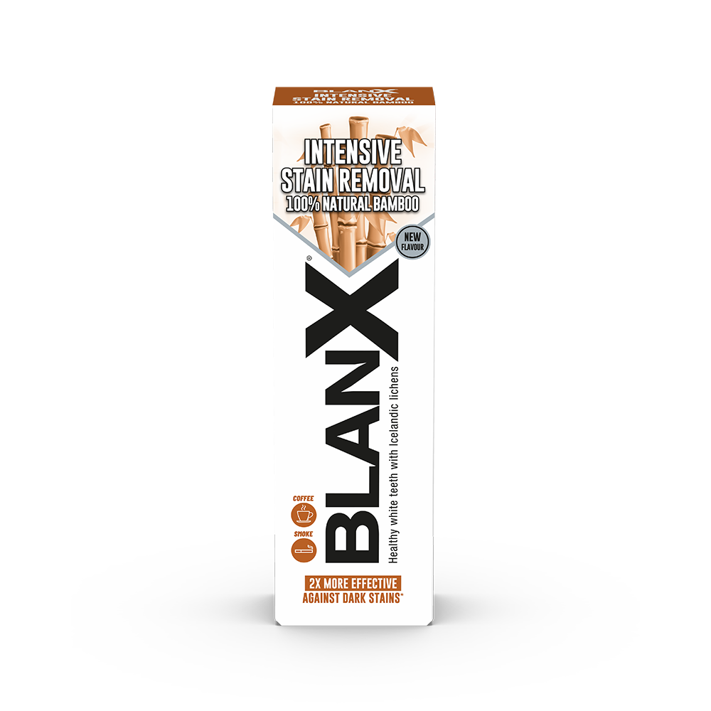 BlanX Intensive Stain Removal Whitening Toothpaste 100% Natural Bamboo 75ml