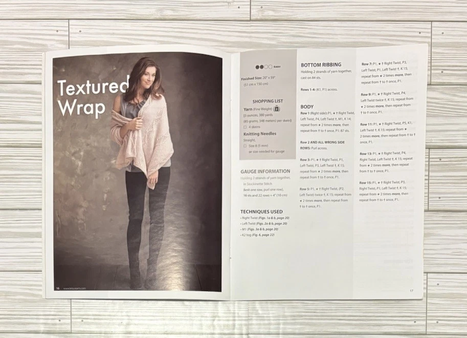 Leisure Arts Wraps and Ponchos To Knit Book Lisa Gentry - Image 3 of 3