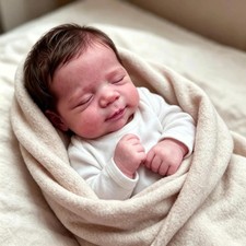 Reborn Baby Doll Girl 18 Inch Full Body Posable Realistic 3D Skin