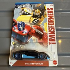 Hot Wheels Transformers Bugatti Veyron Long Card
