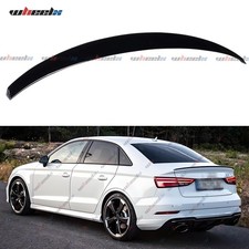 Spoiler Spoilerlippe Heckspoiler für AUDI A3 8V Limo S Line 13-20 Schwarz Glanz