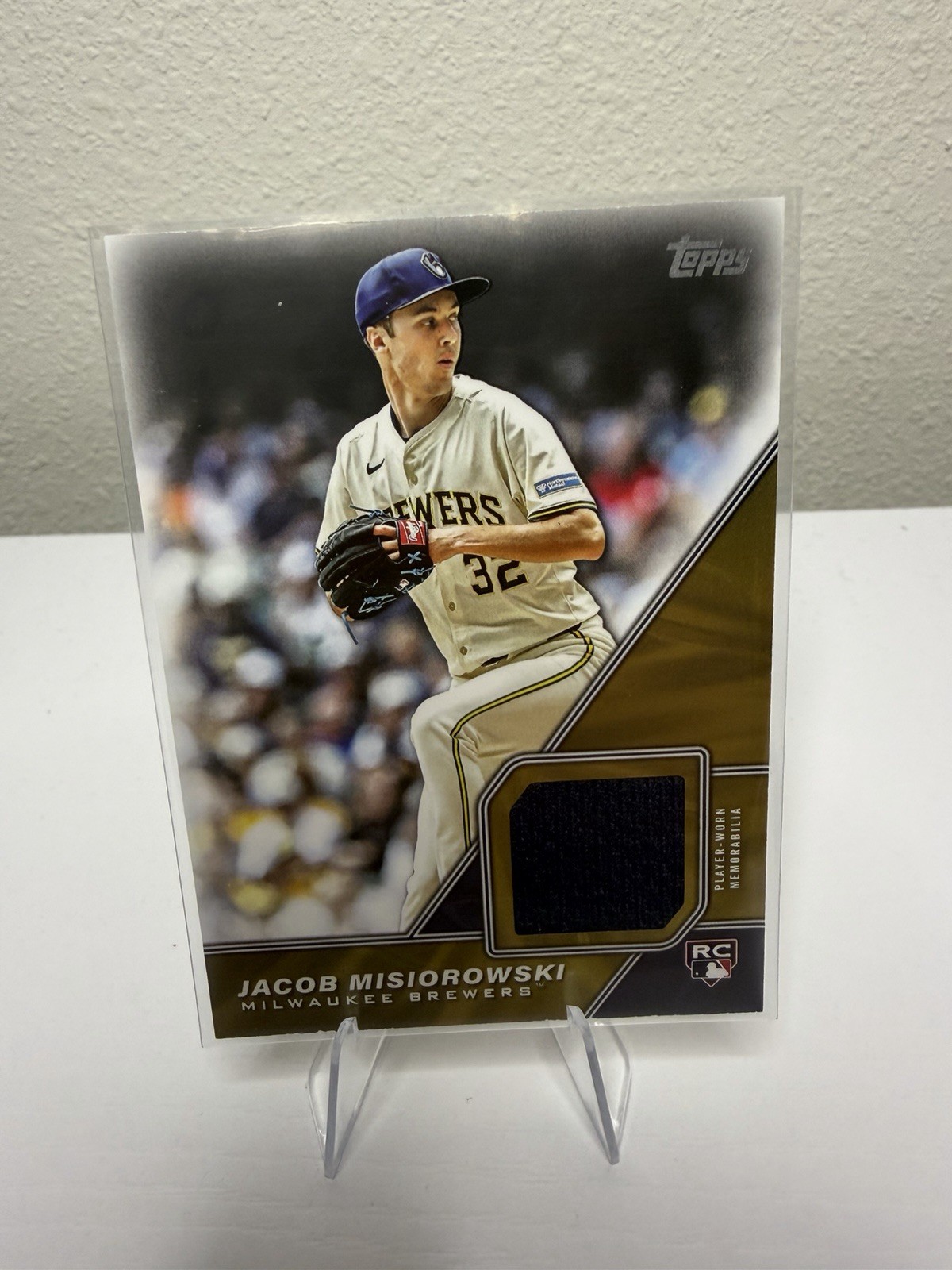 2026 Topps Jacob Misiorowski RC Major League Material Relic MLM-JMI Brewers