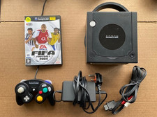 GAMECUBE CONSOLE BLACK WITH OFFICIAL CONTROLLER + GAME TESTED AND WORKING