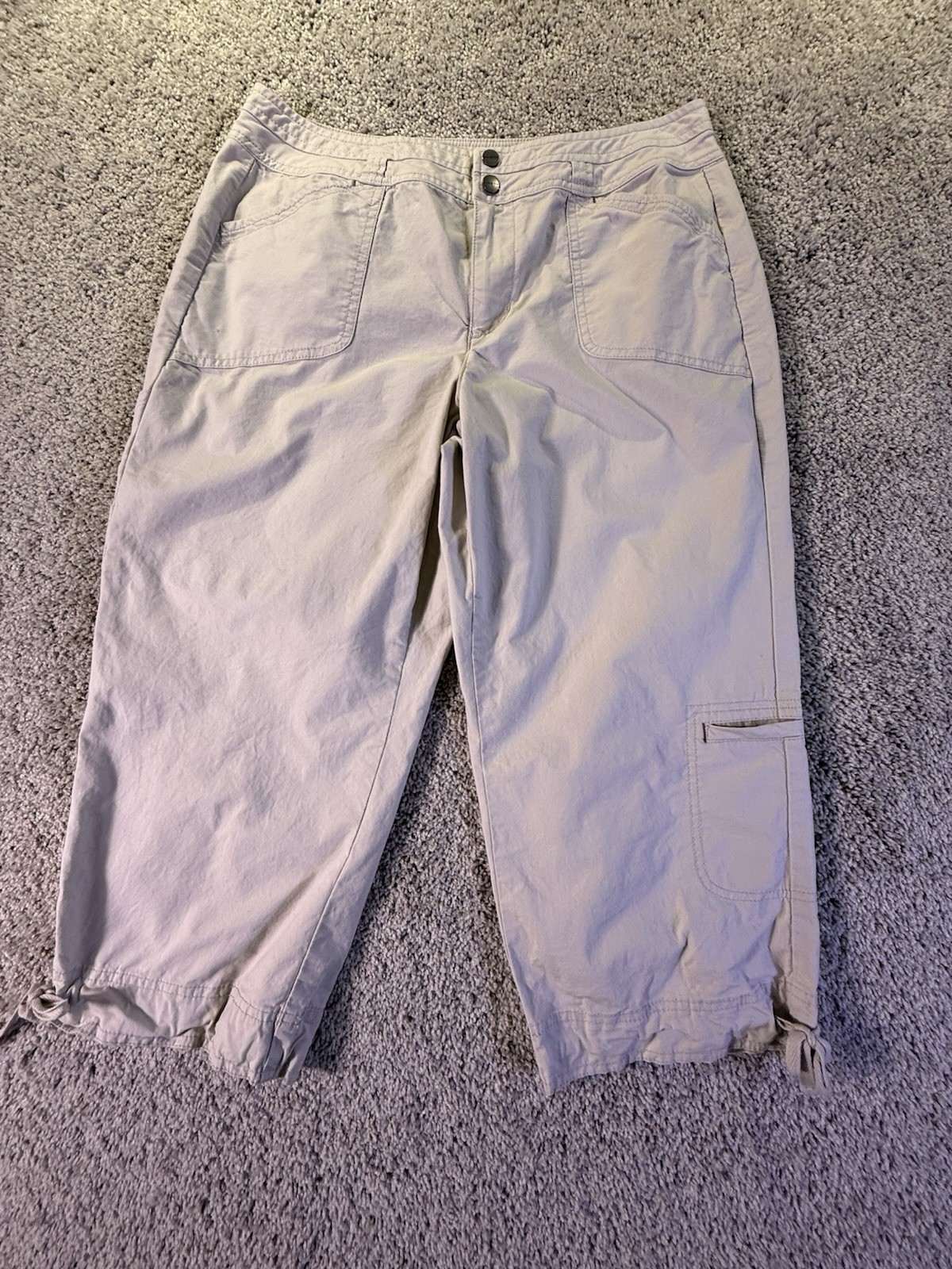 Coldwater Creek Women’s Cropped Chinos Size 8 Beige