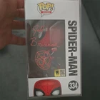 Funko Pop! Spider-Man #334 GameStop Exclusive Autographed Jeff Brennan