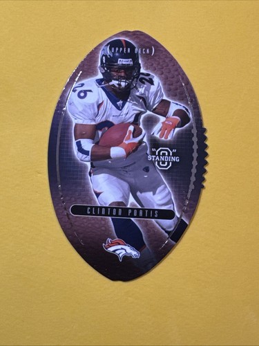 Clinton Portis 2003 Upper Deck Standing O #50 - Die Cuts Insert - Denver Broncos