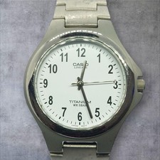 Casio Lineage Titanium Men's Watch Arabic Dial New Battery Lightweight