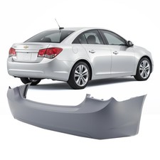 Primed Rear Bumper Cover For 11-15 Chevrolet Cruze Eco Ls L Diesel Base Lt Ltz