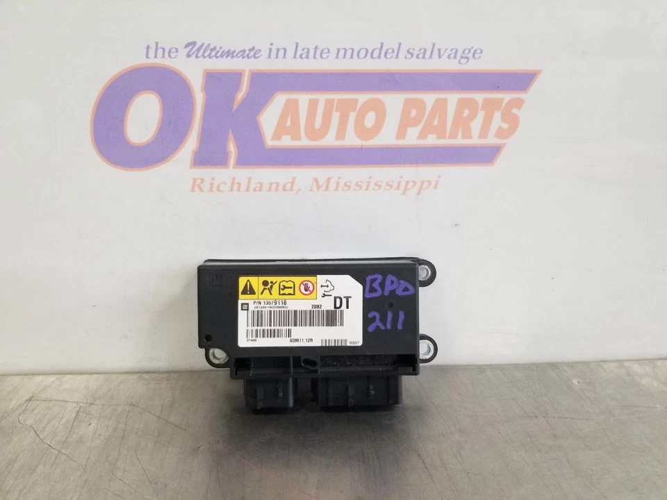 13 2013 GMC SIERRA SLT SRS MÓDULO DE CONTROL DE RETENCIÓN 13579116 Foto 2 de 4