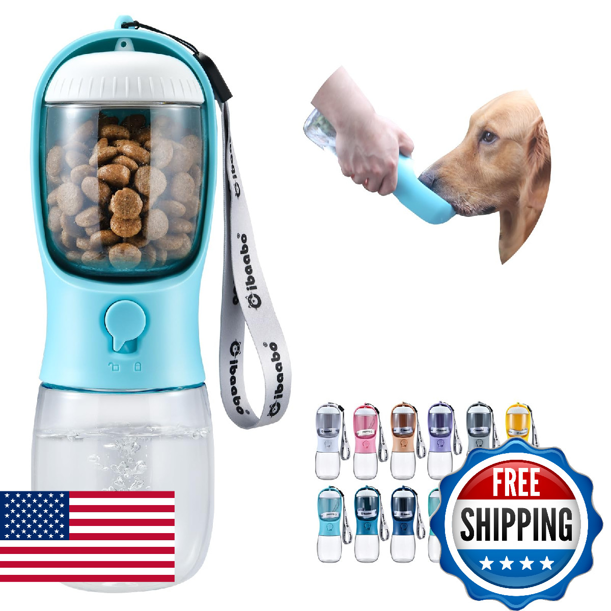 Container, Travel Puppy Water Bowl, Portable