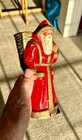Santa Christmas Candy Container Rare Original Antique Paper Mache 1910 8.5 Inch — photo 5