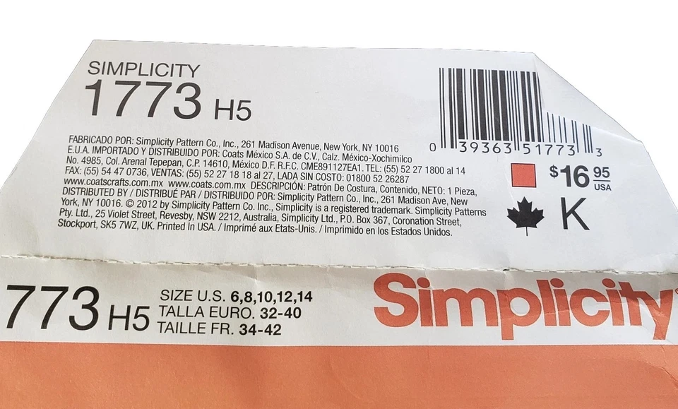 Uncut Simplicity Pattern 1773 Renaissance Fair Dresses Snow White Style SZ 6-14 - Image 2 of 4