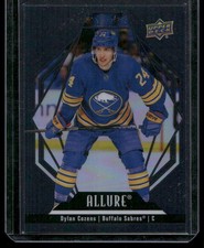 2022-23 Upper Deck Allure #62 Dylan Cozens Black Rainbow
